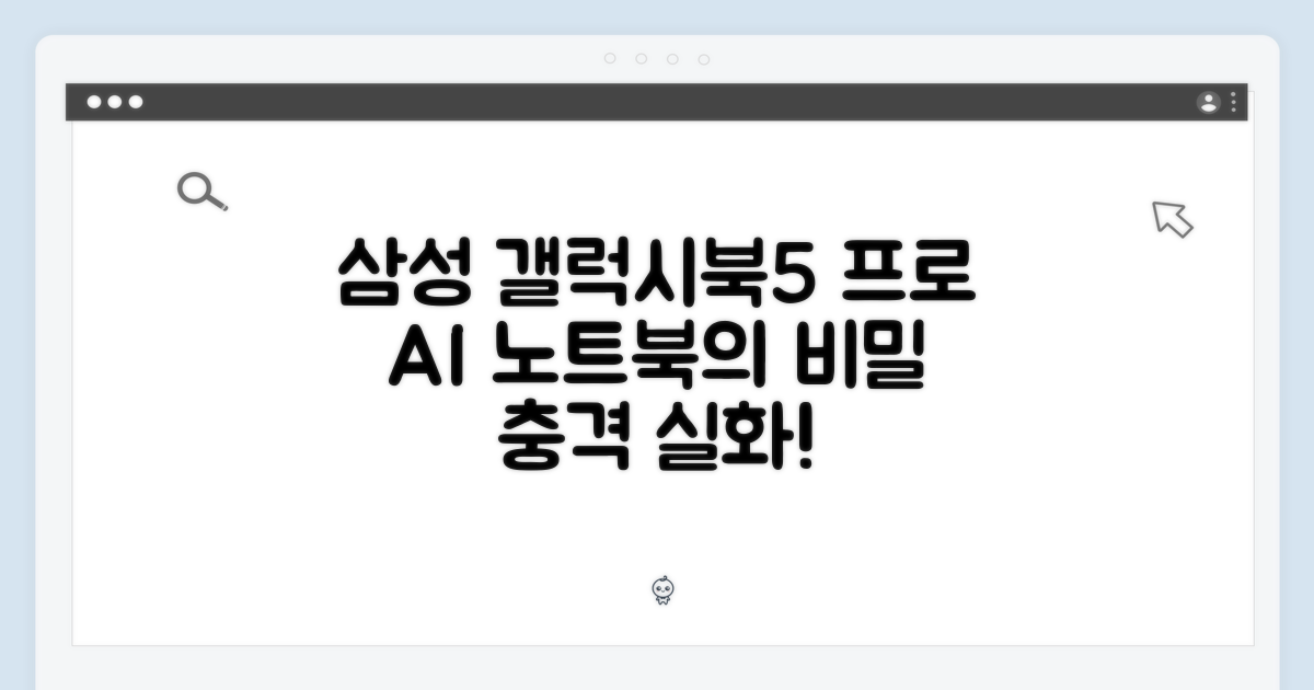 삼성 갤럭시북5 프로: AI 노트북 1가지 비밀