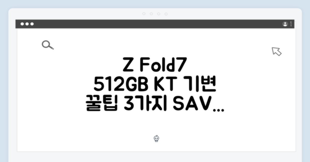 KT Z Fold7 512GB 기변 3가지 팁