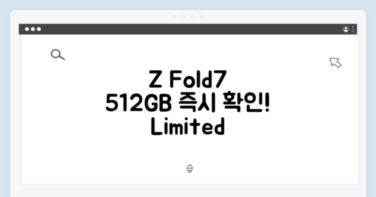 Z Fold7 512GB, 즉시 확인하세요!