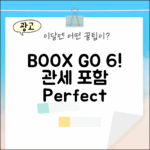 BOOX GO 6 오닉스: 관세 포함 완벽 가이드