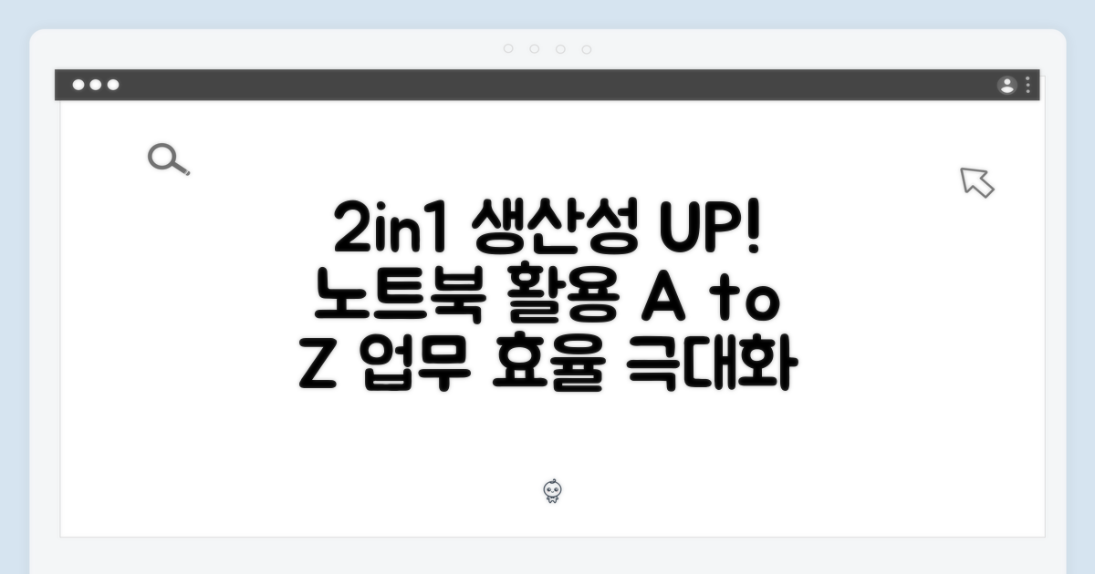 2in1 노트북, 생산성 높이는 법?