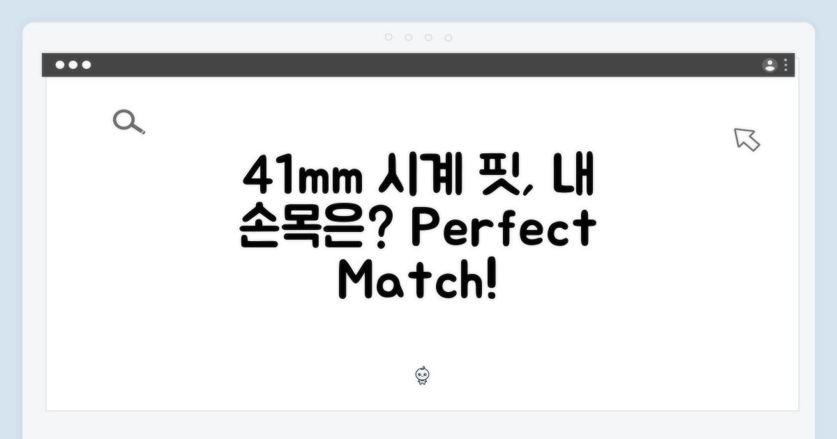 41mm, 손목 사이즈 비교