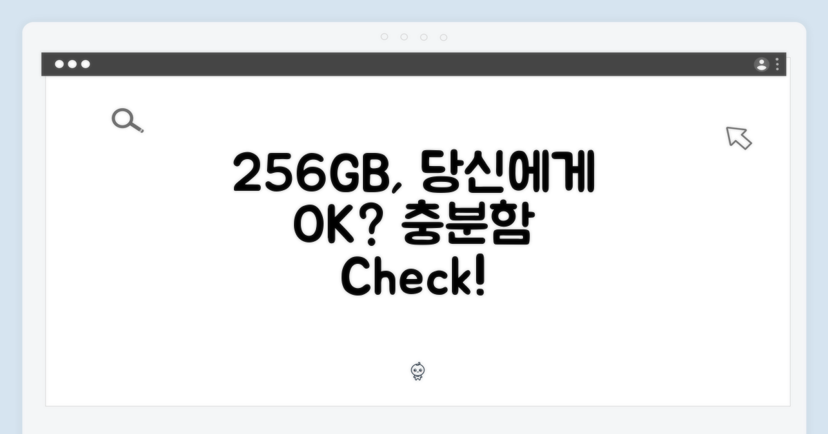 넉넉한 256GB, 내겐 충분할까?