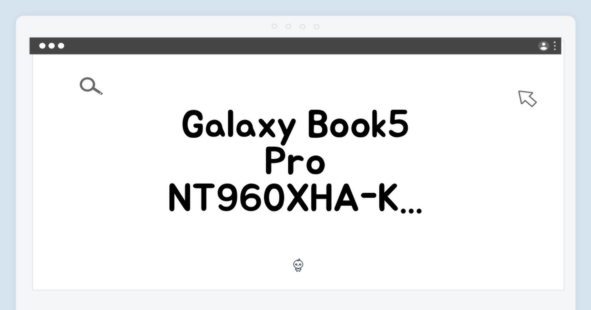 갤럭시북5 프로 NT960XHA-K71A 완벽 가이드