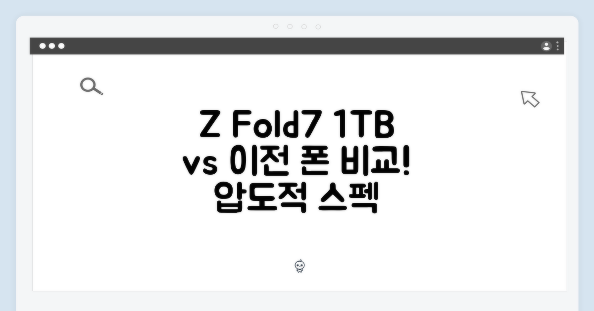 Z Fold7 1TB, 이전 모델과 비교