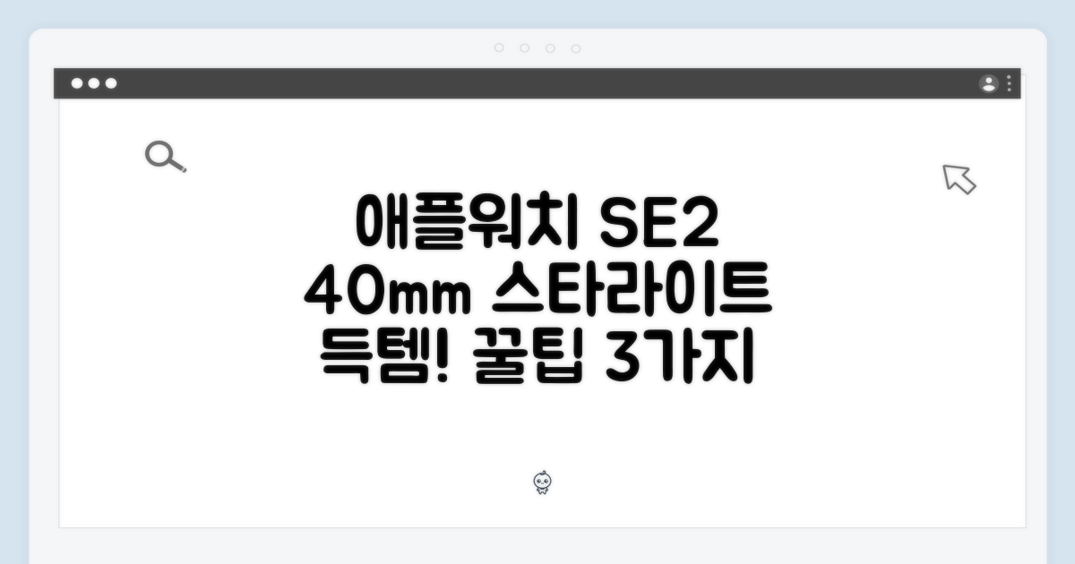 애플워치 SE 2세대 40mm 스타라이트 득템 꿀팁 3가지