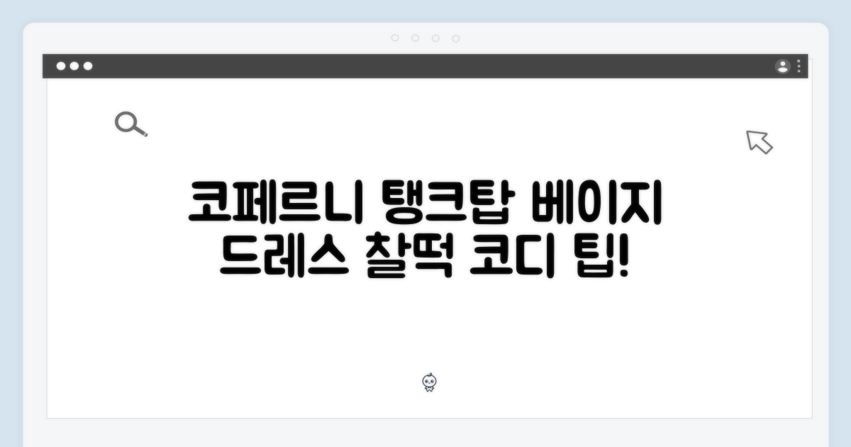 코페르니 탱크탑 드레스, 베이지 컬러 어떨까요?