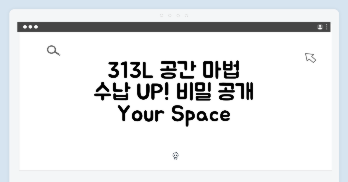 313L 용량, 공간 활용의 비밀