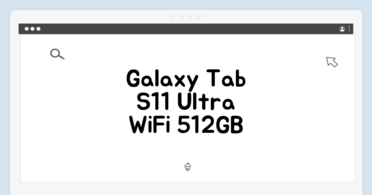 갤럭시탭 S11 울트라, WiFi 512GB 그레이, 당신의 선택은?