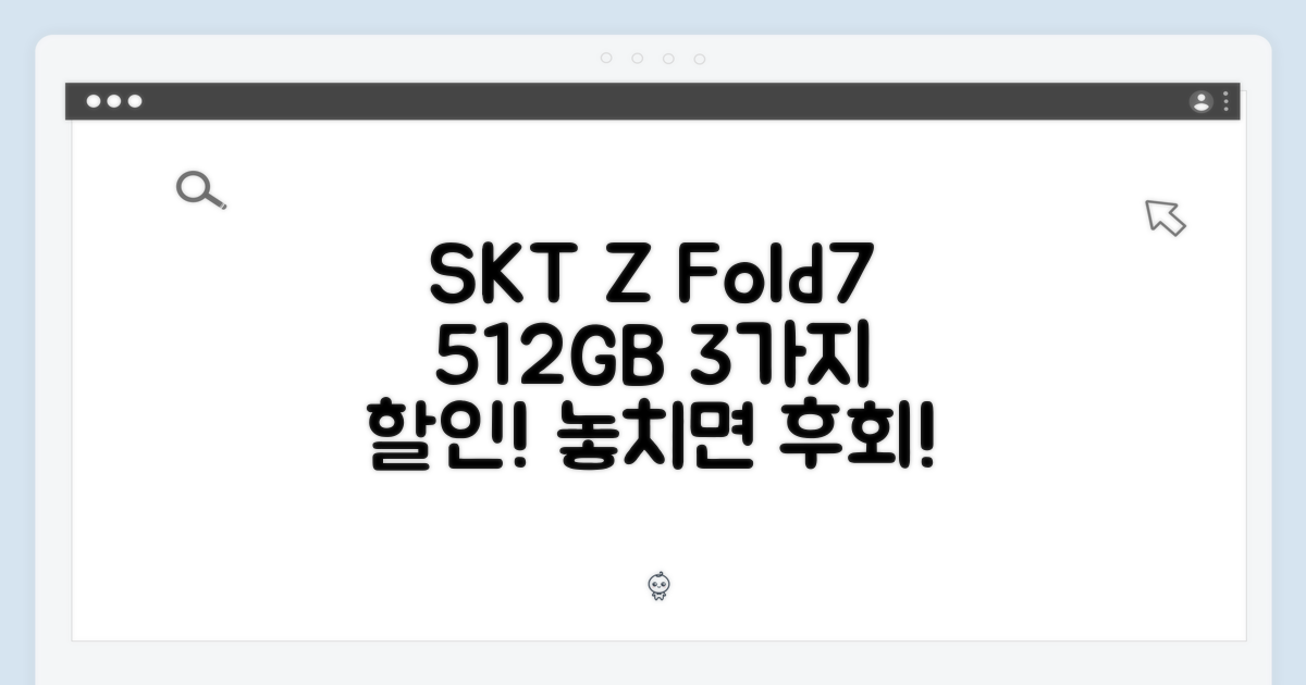 SKT 번호이동, 갤럭시 Z Fold7 512GB? 3가지 할인 혜택 공개!