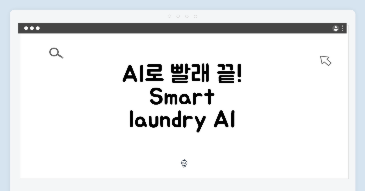 똑똑한 AI, 빨래 끝!