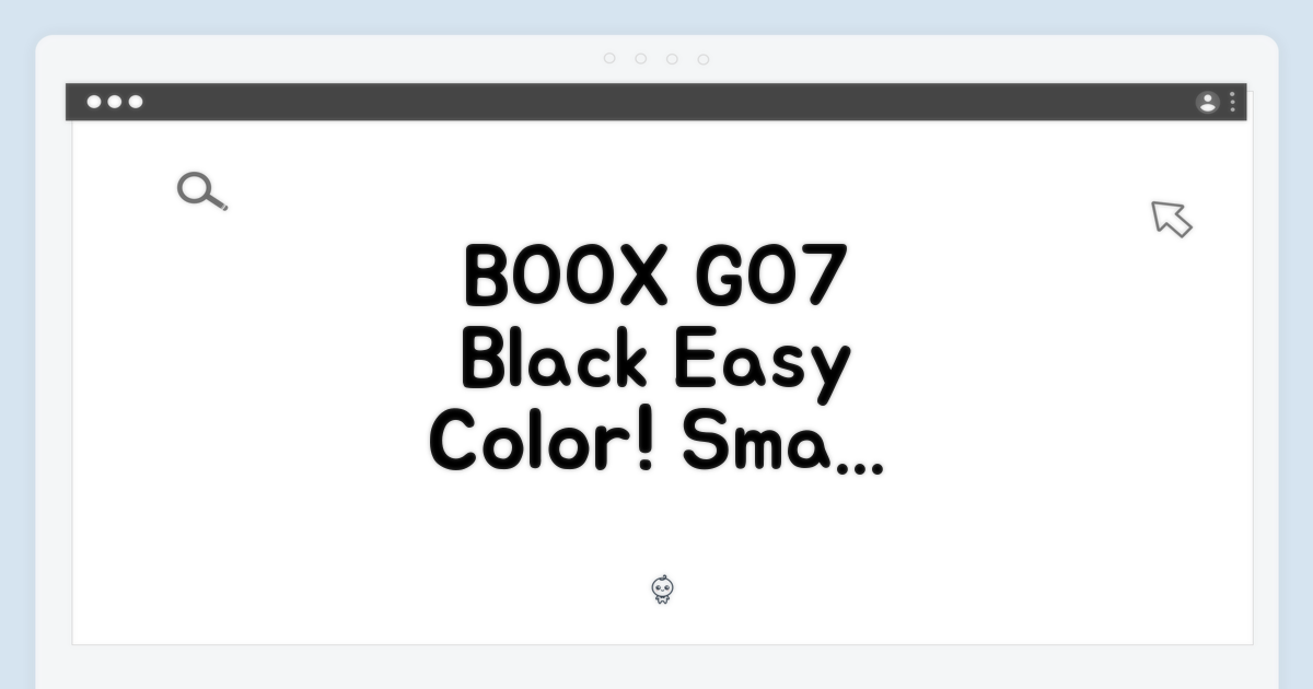고7 컬러, 누구나 쉽게! BOOX GO7 블랙