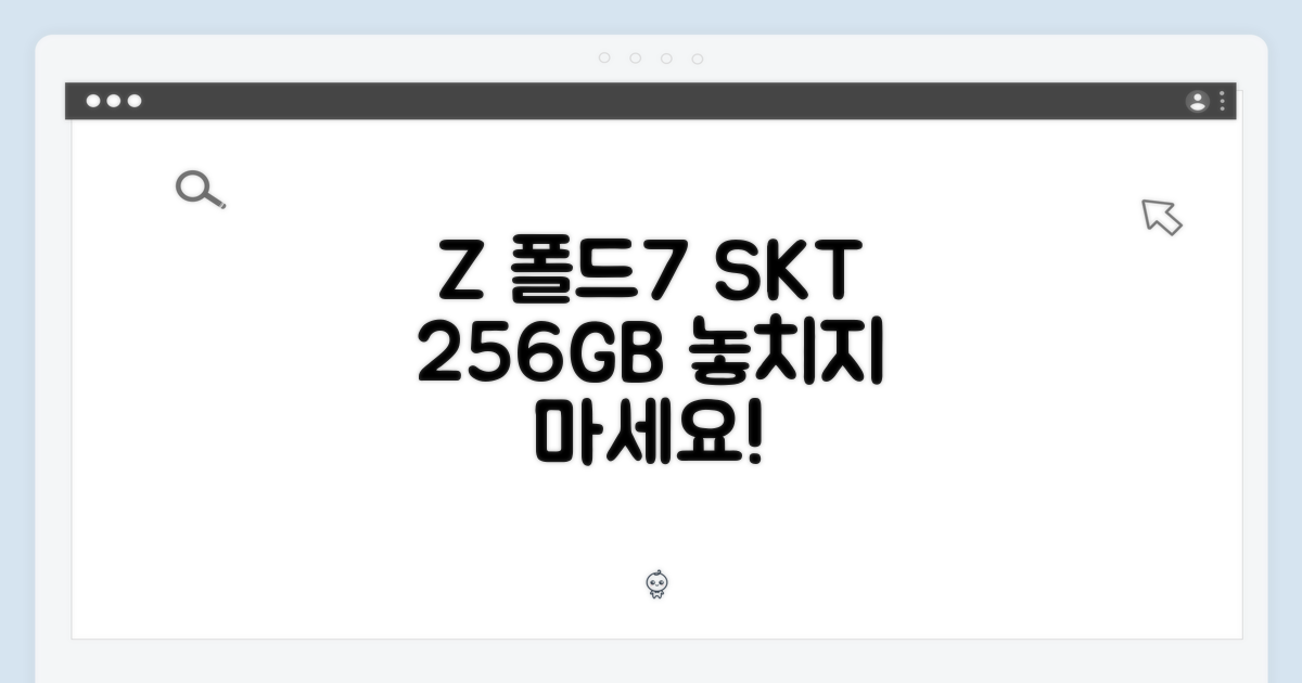 Z폴드7, SKT 256GB 구매 가이드
