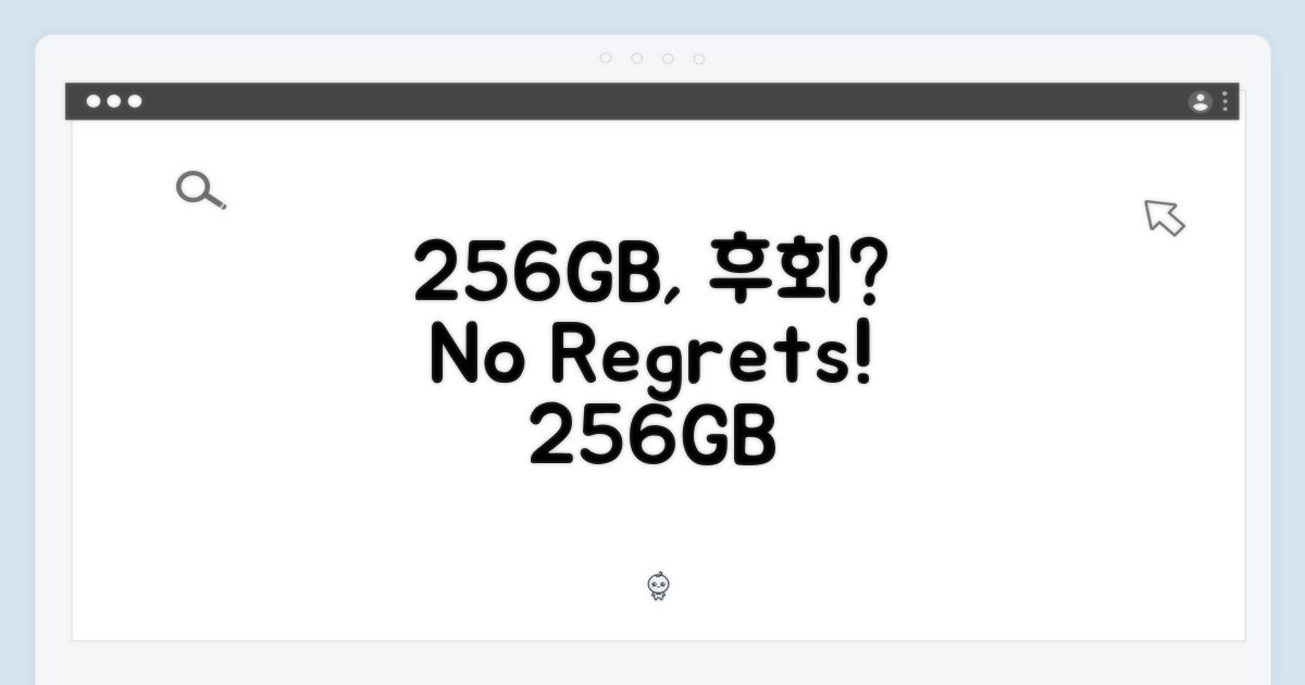 256GB, 후회 없을 선택인가?