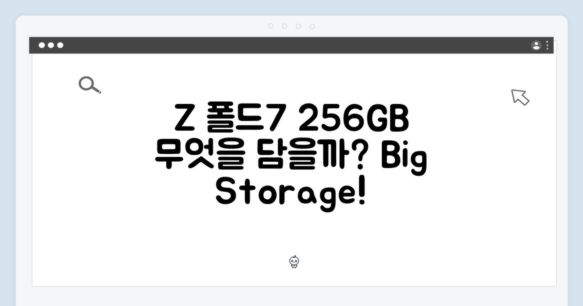 Z폴드7, 256GB로 무엇을 담을까?