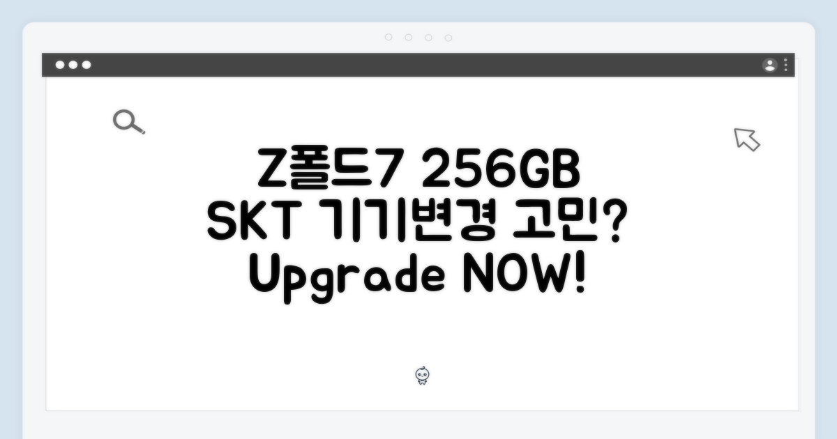 SKT Z폴드7 기기변경, 256GB로 할까?