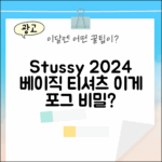 Stussy 스투시 베이직 티셔츠 2024, 포그의 비밀은?