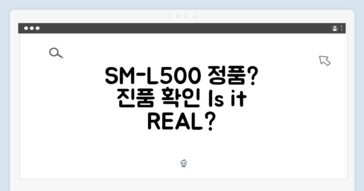 SM-L500, 정품 맞을까?