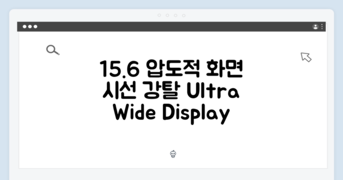 15.6인치 광활한 화면