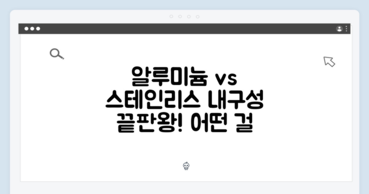 알루미늄 vs 스테인리스