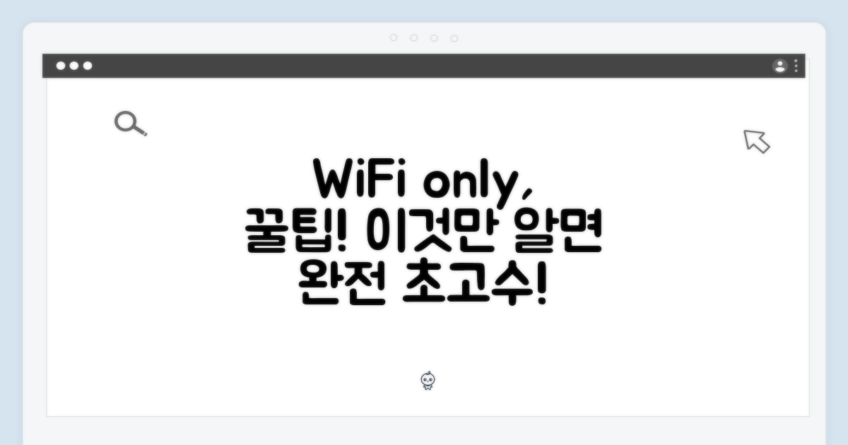 WiFi 전용, 활용법 탐구