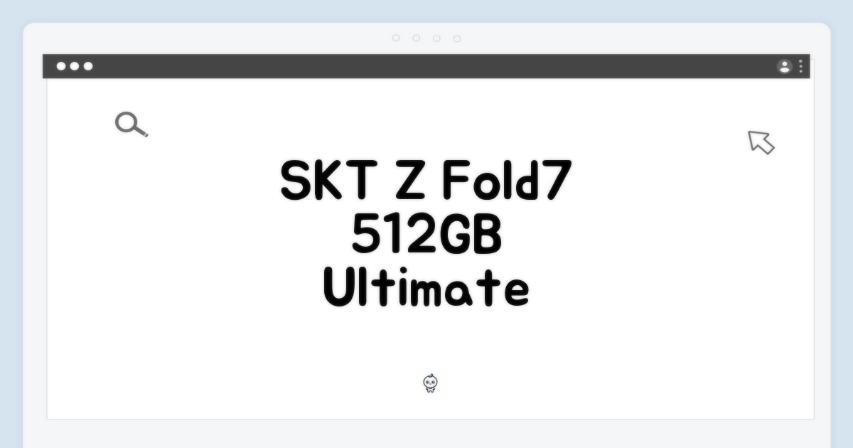 SKT Z Fold7 512GB 완벽 가이드
