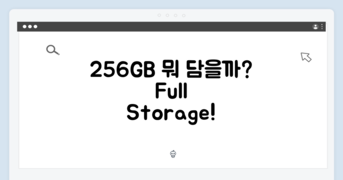 256GB, 무엇을 담을까?
