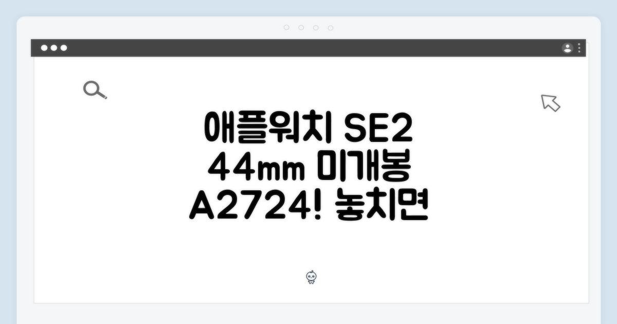 애플 워치 SE2 44mm 미개봉 A2724, 놓치면 후회할까요?