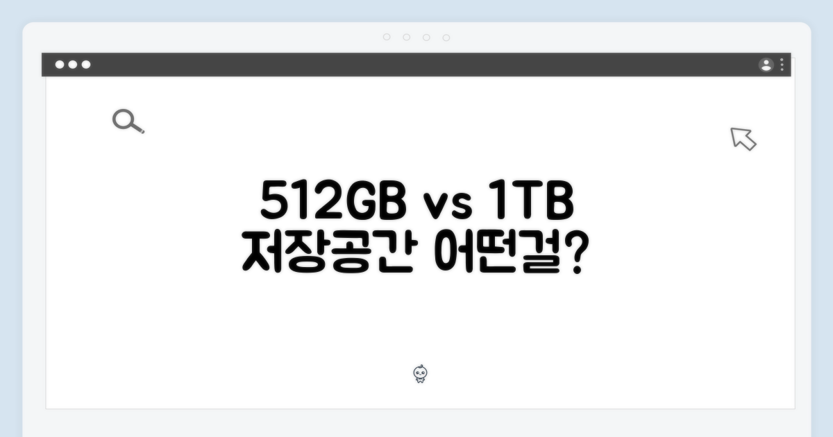 512GB vs 1TB: 저장 공간