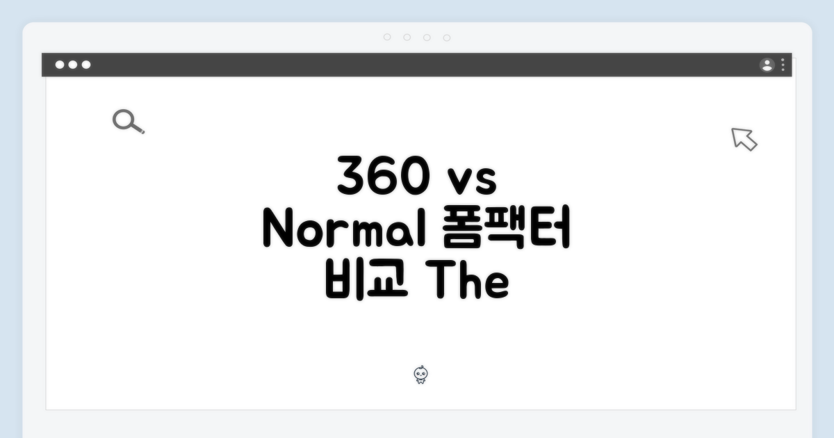 360도 vs 일반: 폼팩터