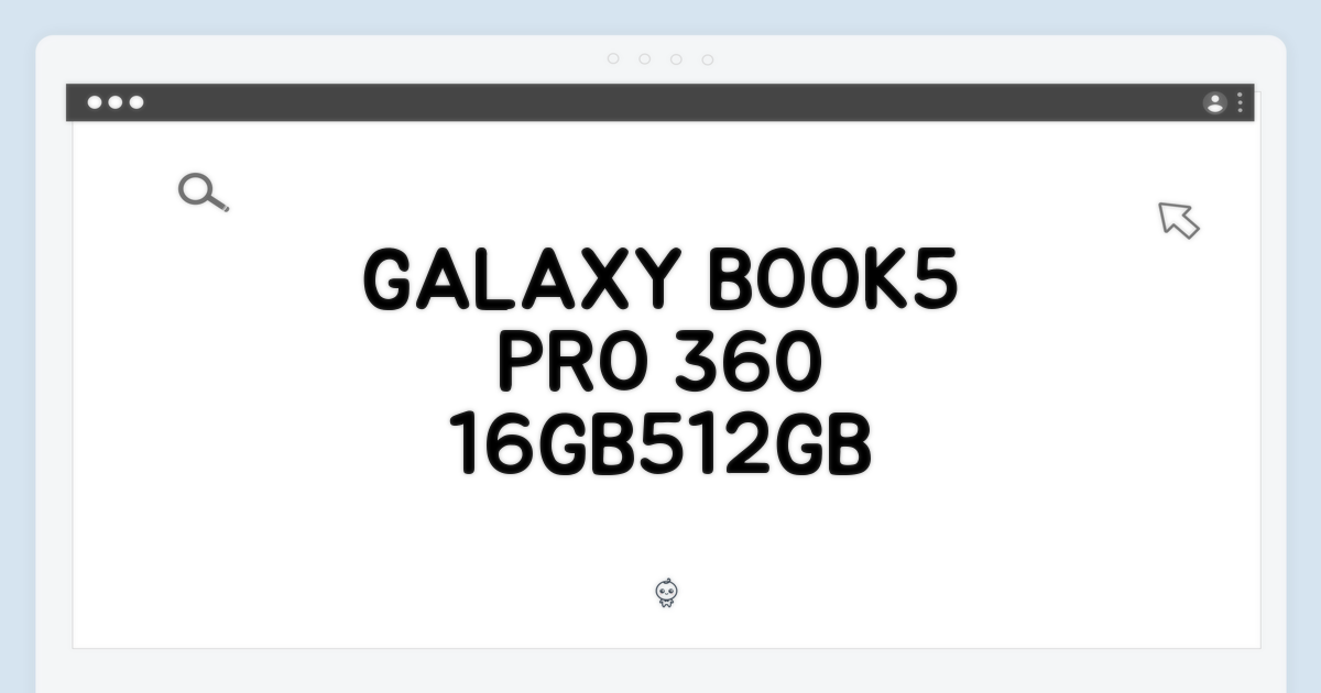 갤럭시북5 프로 360 16GB/512GB, 5가지 놀라운 기능