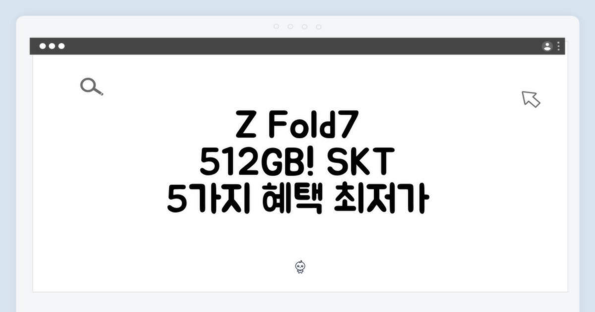 SKT 갤럭시 Z Fold7 512GB 번호이동 5가지 혜택