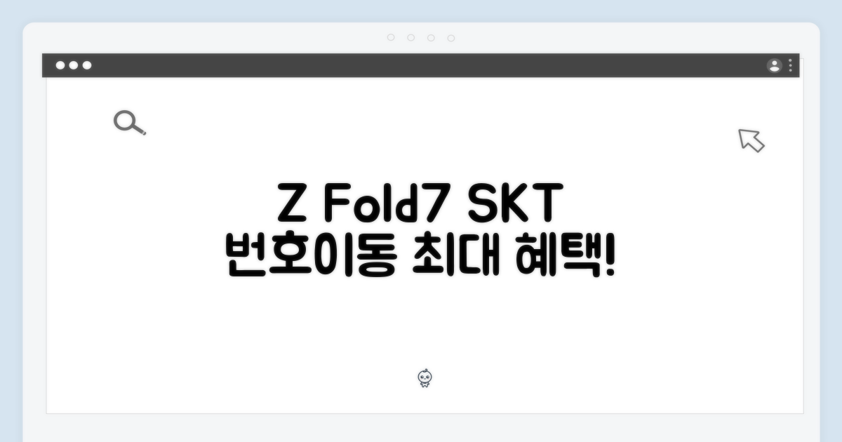 Z Fold7, SKT 번호이동 혜택 궁금하세요?