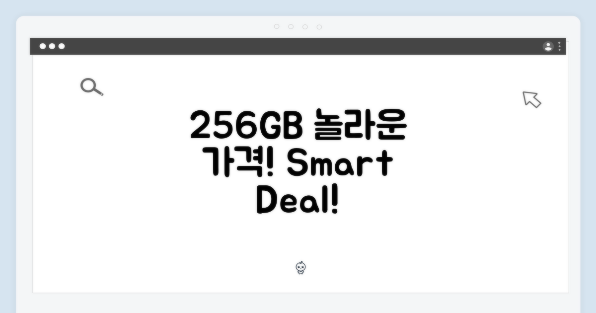 256GB, 놀라운 가격!