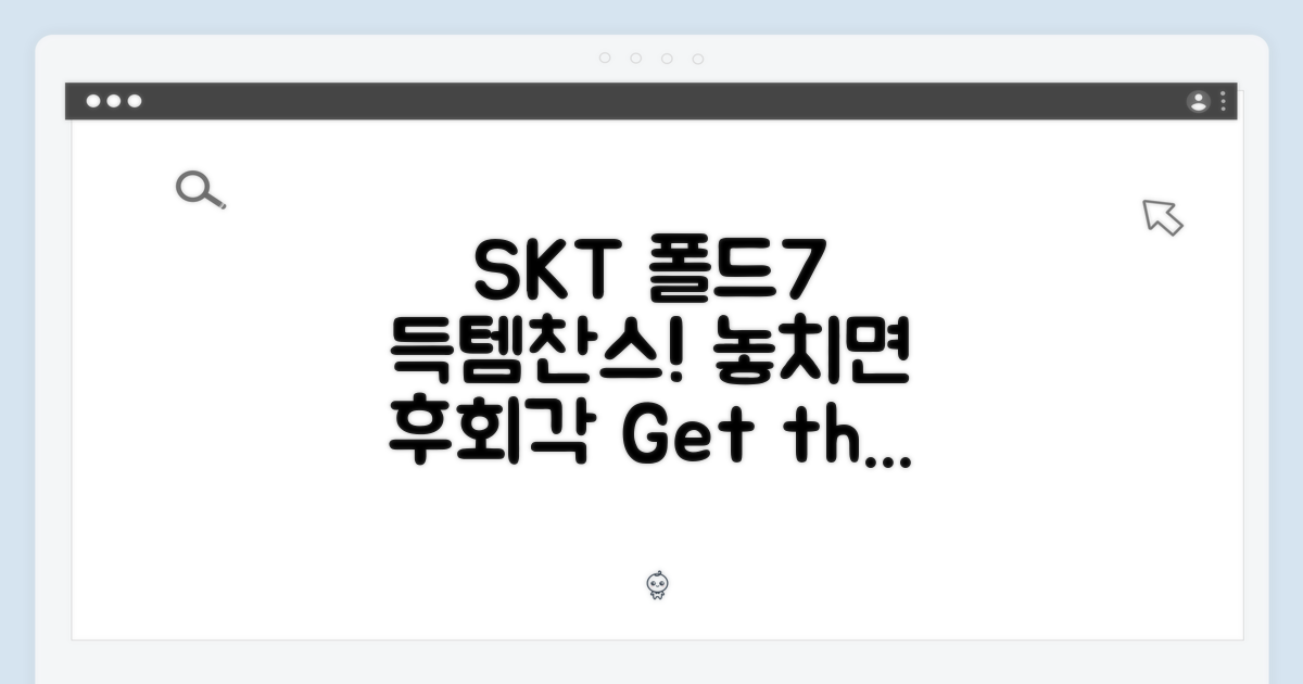 SKT 폴드7 득템 비결