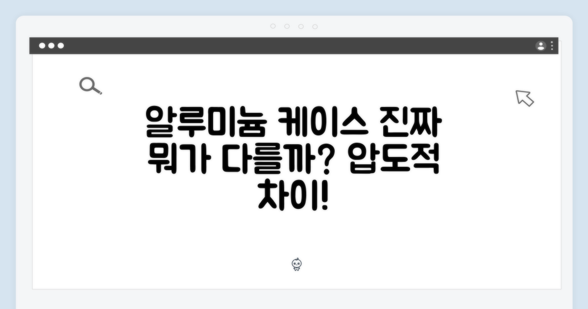 알루미늄 케이스, 무엇이 다를까?