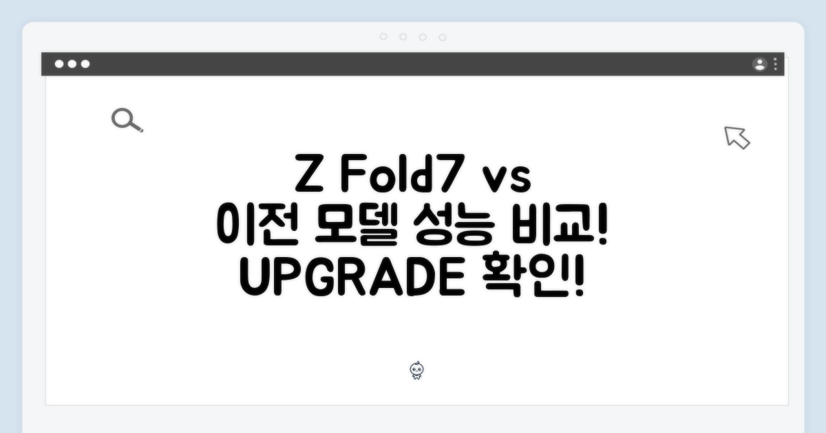 Z Fold7 vs 이전 모델 성능 비교