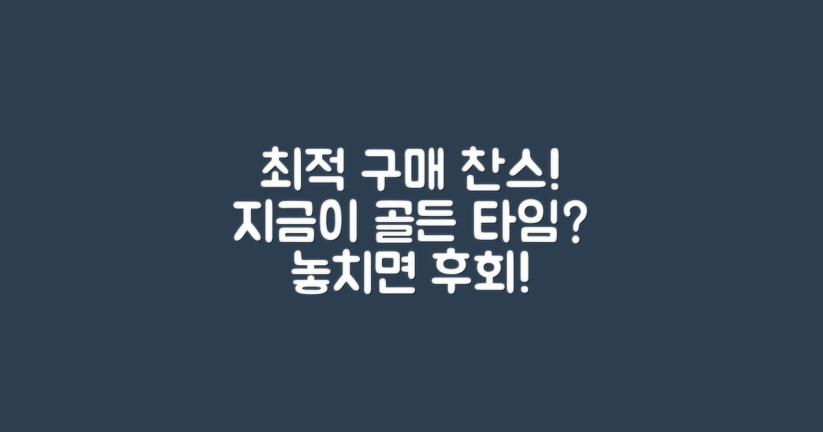 지금이 최적 구매 시기?
