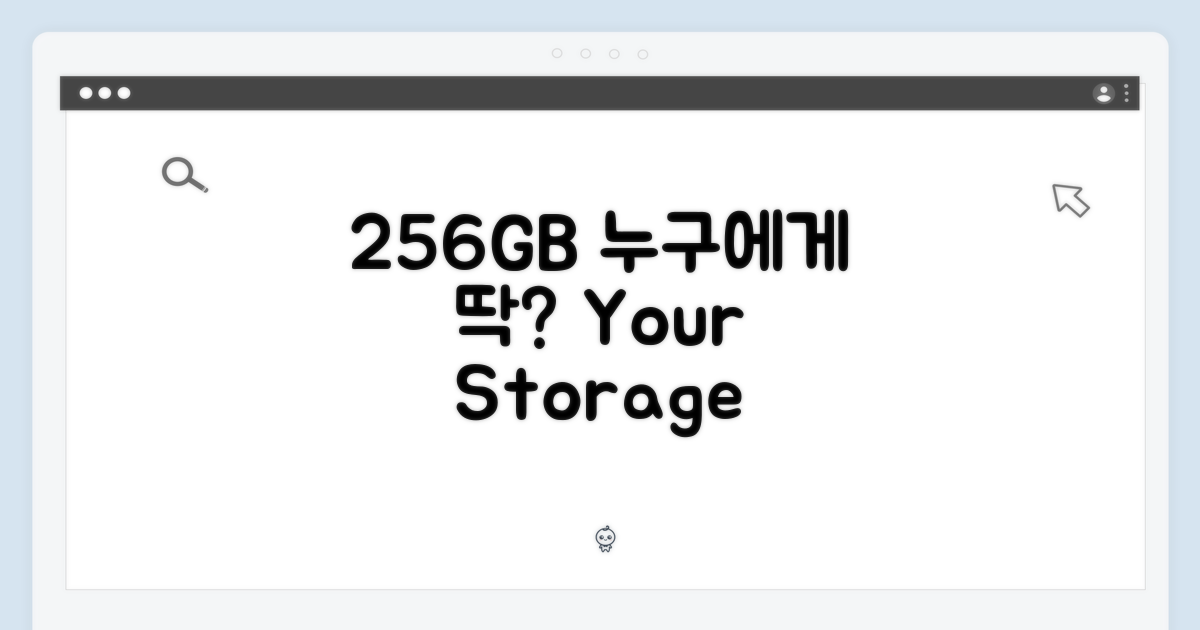 256GB, 어떤 사용자에게 적합?