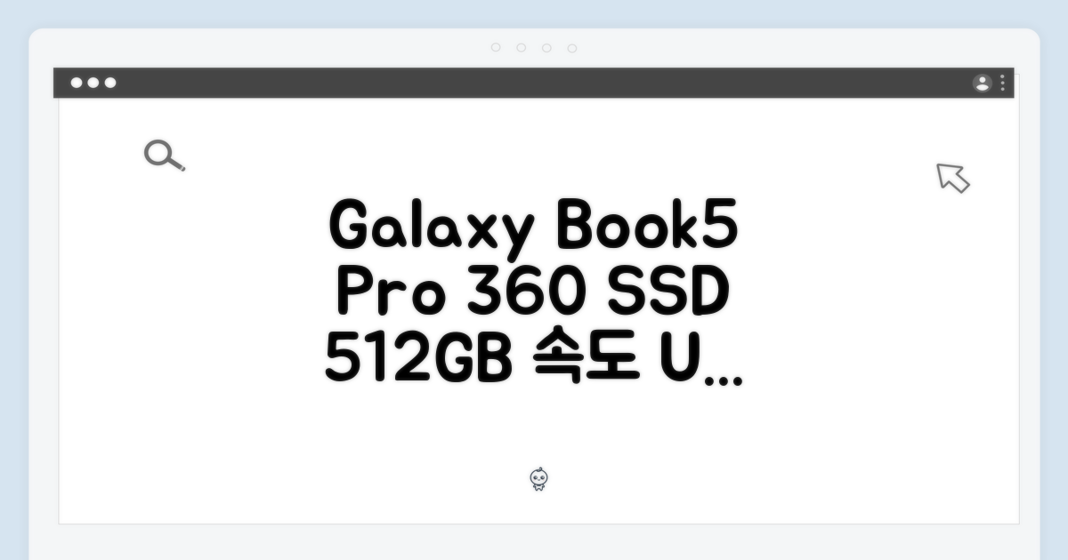 갤럭시북5 프로360, 512GB SSD 속도 7가지 체감