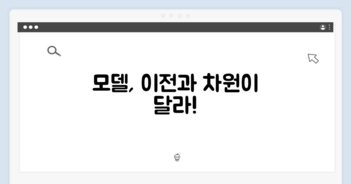 이전 모델과 확연한 차이