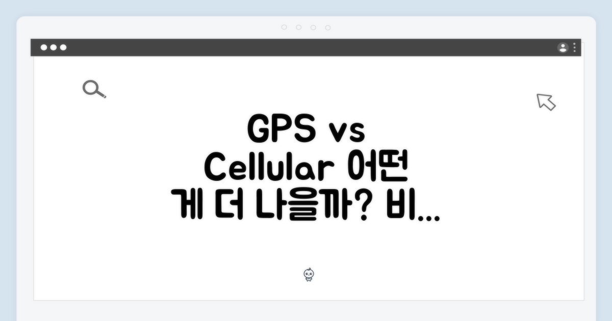 GPS vs 셀룰러 기능