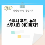 스투시 후드집업, 뉴욕 스투시티 어디까지 입어봤니?