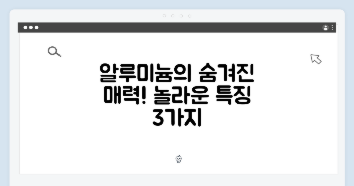 알루미늄, 어떤 매력이?