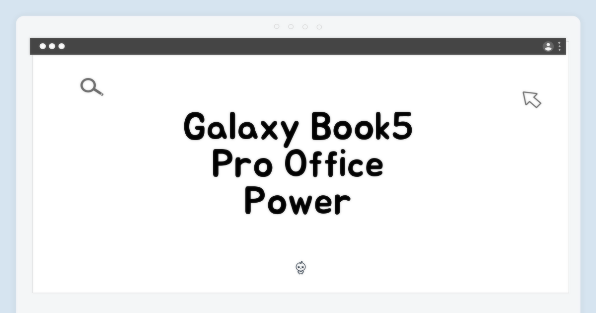 갤럭시북5 Pro, 오피스 2종의 힘