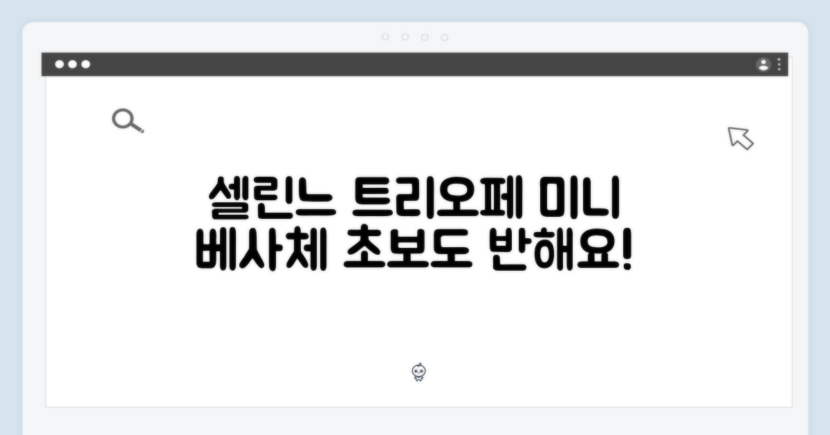 셀린느 트리오페 캔버스: 초보자도 반하는 미니 베사체!