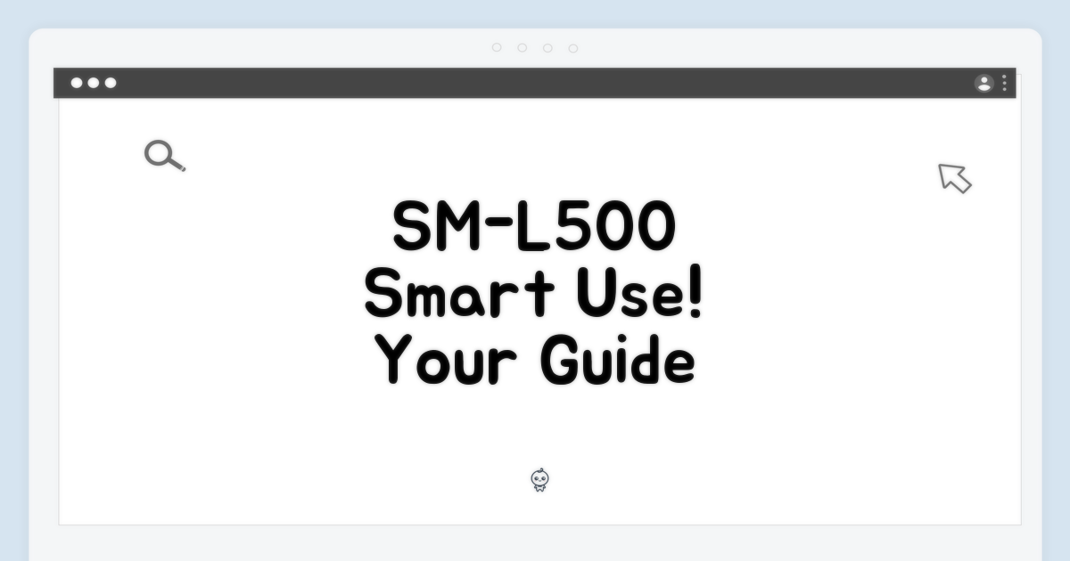 SM-L500NZKAKOO, 스마트한 활용법