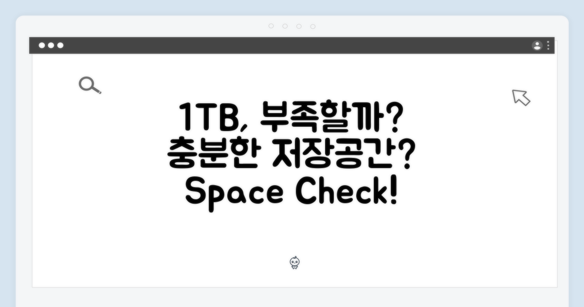1TB 저장공간, 충분한가요?