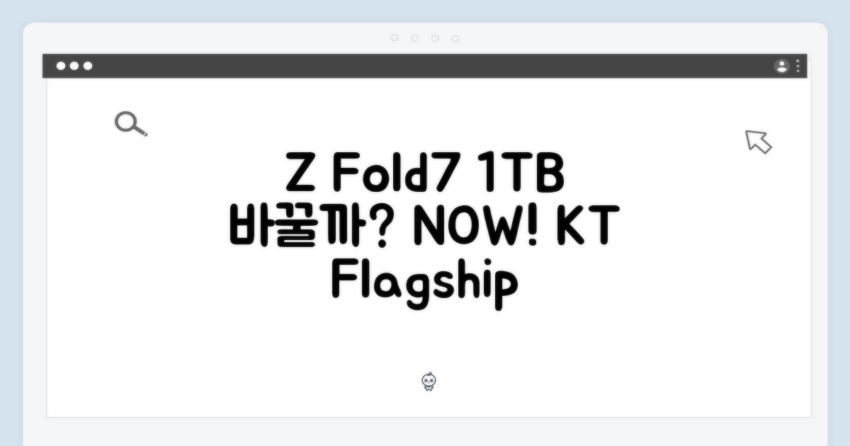 KT 갤럭시 Z Fold7 1TB, 바꿀 때일까요?