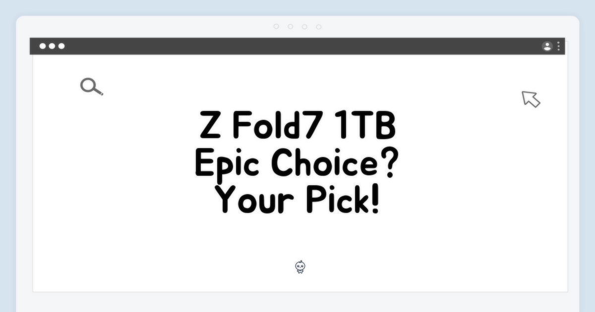 Z Fold7 1TB, 당신의 선택은?